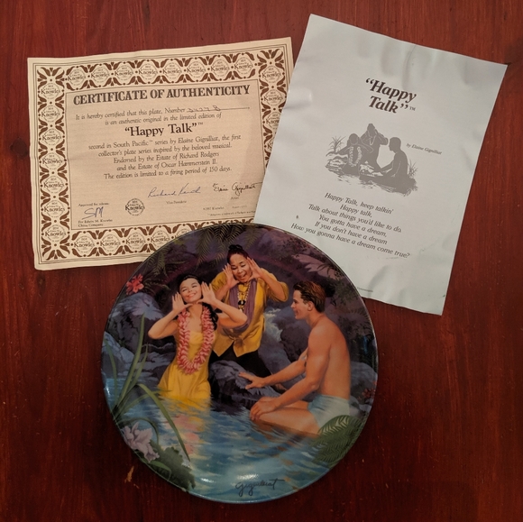 SOUTH PACIFIC COLLECTORS PLATES Set of 3 - Picture 5 of 6